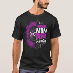 Stolze Mutter eines Epilepsie-Kriegers Epilepsie-B T-Shirt
