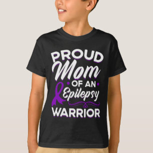 Stolze Mutter eines Epilepsie-Kriegers Epilepsie-B T-Shirt