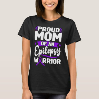 Stolze Mutter eines Epilepsie-Kriegers Lila Band T-Shirt