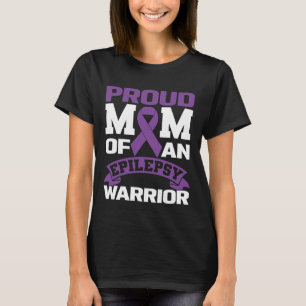 Stolze Mutter eines Epilepsie-Kriegers mit violett T-Shirt