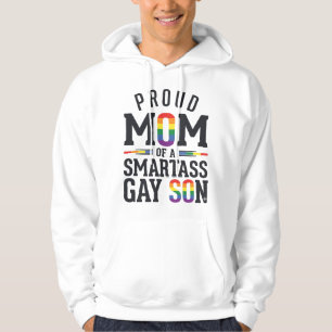 Stolze Mutter eines frechen schwulen Sohnes Vintag Hoodie