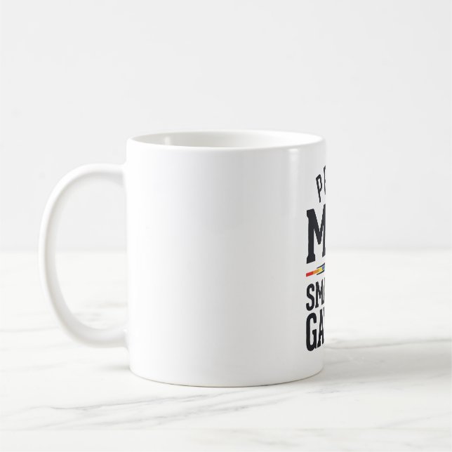 Stolze Mutter eines frechen schwulen Sohnes Vintag Kaffeetasse (Links)