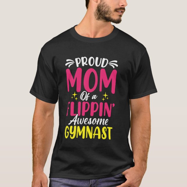 Stolze Mutter eines großartigen Turners T-Shirt (Vorderseite)