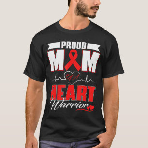 Stolze Mutter eines Herzens Kriegers Herzkrankheit T-Shirt