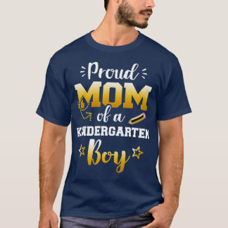 Stolze Mutter eines Kindergartenjungen 1. Tag zurü T-Shirt