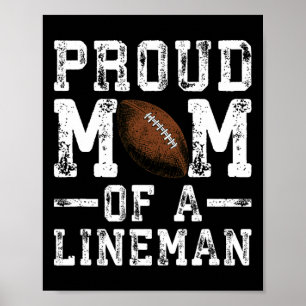 Stolze Mutter eines Lineman Footballspielers Damen Poster