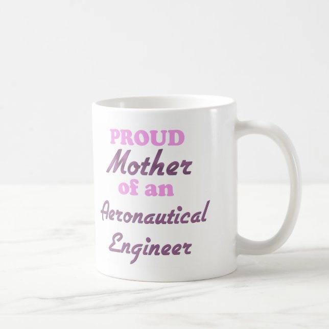 Stolze Mutter eines Luftfahrtingenieurs Kaffeetasse (Rechts)