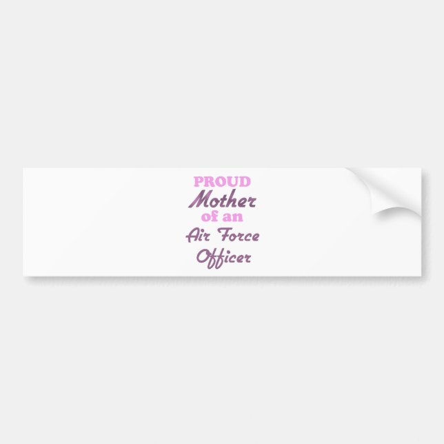 Stolze Mutter eines Offiziers der Luftwaffe Autoaufkleber (Vorne)