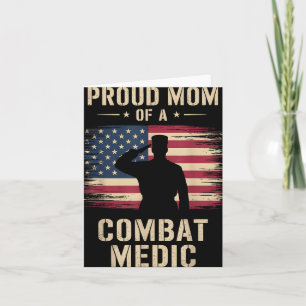 Stolze Mutter eines Sanitäters zum Veteranentag Mu Karte