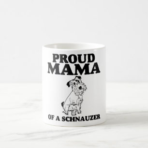 Stolze Mutter eines Schnauzer Kaffeetasse