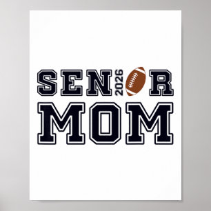 Stolze Mutter eines Senior-Footballspielers der Kl Poster