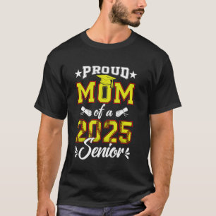 Stolze Mutter eines Seniors 2025 Softball Klasse v T-Shirt