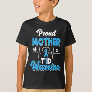 Stolze Mutter eines T1D-Kriegers Diabetiker T-Shirt