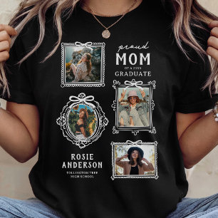 Stolze Mutter Foto-Collage Absolvent T-Shirt