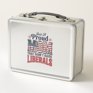 Stolze Mutter Patriotisches Vintage Politisches Sh Metall Brotdose