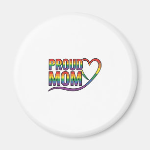 Stolze Mutter Regenbogen Herz Vintage Gravur Desig Magnet