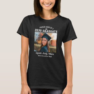 Stolze Mutter Senior Custom Jahr Absolventen Foto T-Shirt