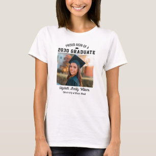 Stolze Mutter Senior Custom Jahr Absolventenfoto E T-Shirt