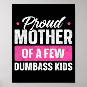 Stolze Mutter von ein paar Kindern T-Shirt lustige Poster