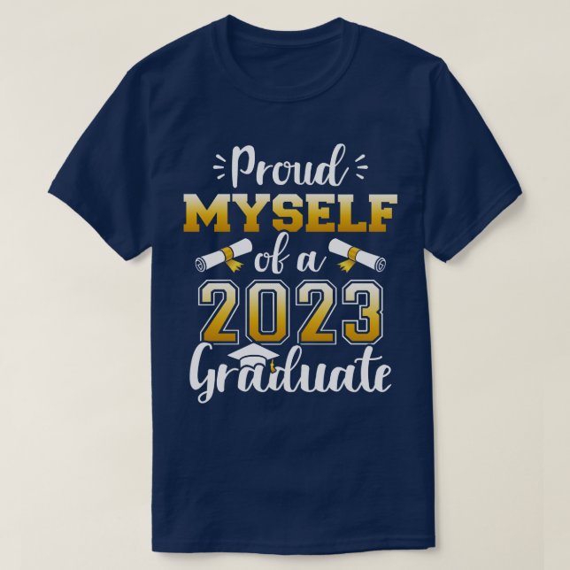 Stolze Mysas einer Klasse von 2023 Graduierte Seni T-Shirt (Design vorne)