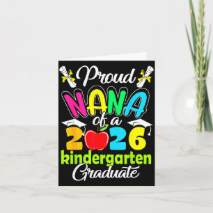 Stolze Nana des 2026-Absolventen Kindergarten Karte