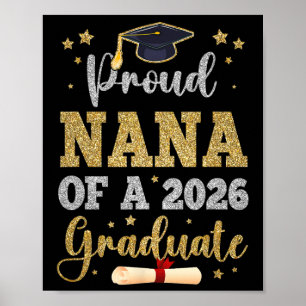 Stolze Nana eines 2026 Absolventen Senior Nana Cl Poster