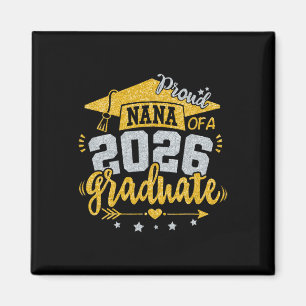 Stolze Nana eines Absolventen 2026 Abschluss Senio Magnet