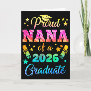 Stolze Nana eines Cl von 2026 Absolvent Senior 26 Karte