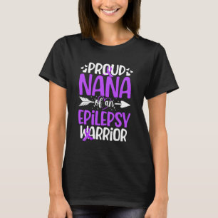 Stolze Nana eines Epilepsie-Kriegers Nana Epilepsi T-Shirt