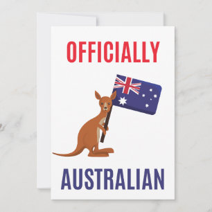 Stolze neue australische Staatsbürgerkarte – Patri Dankeskarte