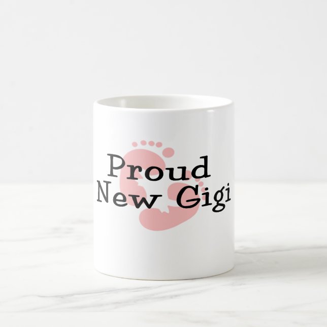 Stolze neue Gigi Baby-Abdrücke Tasse (Mittel)