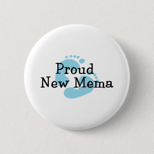 Stolze neue Mema Baby-Abdrücke Button