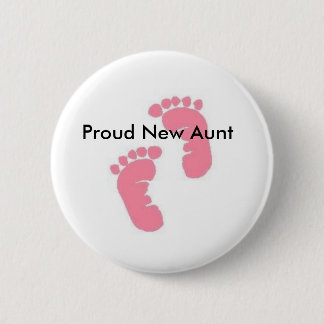 Stolze neue Tante Button