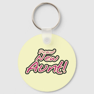 Stolze neue Tante-Hemden und Geschenke Schlüsselanhänger