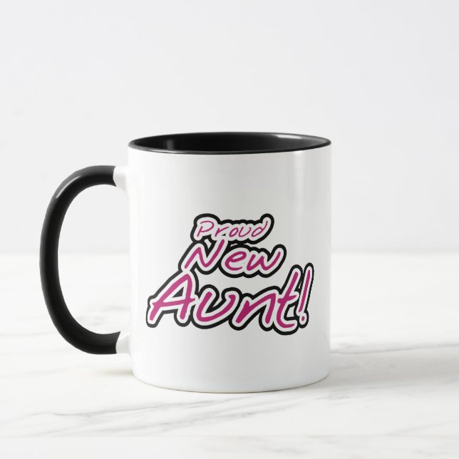 Stolze neue Tante-Hemden und Geschenke Tasse (Links)