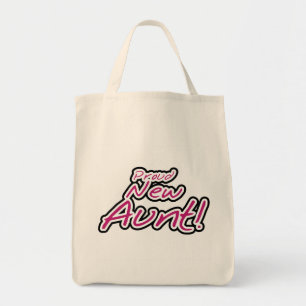 Stolze neue Tante-Hemden und Geschenke Tragetasche