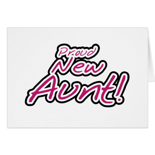 Stolze neue Tanten-T-Shirts und Geschenke (Vorderseite (Horizontal))