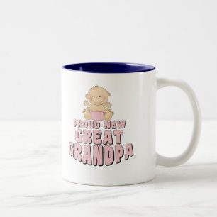 Stolze neue Urgroßpapa-Mädchen Zweifarbige Tasse