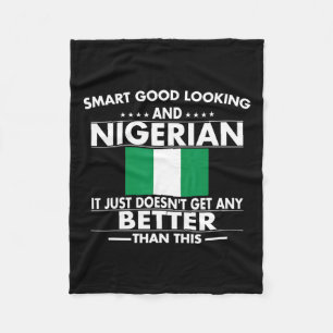 Stolze nigerianische Flagge Nigeria Heritage Wurze Fleecedecke