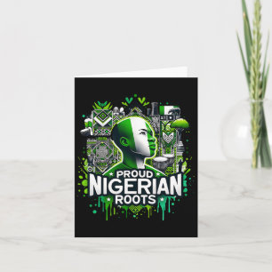 Stolze nigerianische Wurzeln Schwarze Geschichte M Karte