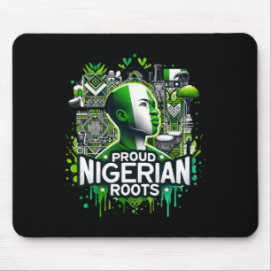 Stolze Nigerianische Wurzeln Schwarze Geschichte M Mousepad