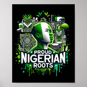 Stolze Nigerianische Wurzeln Schwarze Geschichte M Poster