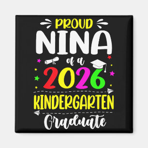 Stolze Nina Klasse 2026 Kindergarten Absolvent Kin Magnet