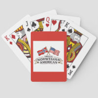 Stolze norwegisch-amerikanische Spielkarten