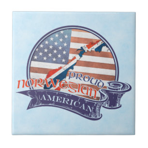 Stolze norwegische Keramik Fliese