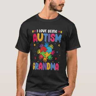 Stolze Oma Autistischer Enkel Tochter Autismus En T-Shirt