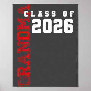 Stolze Oma des Cl von 2026 Absolventen Poster