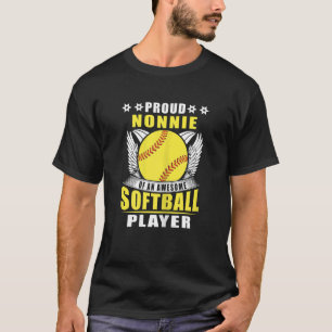 Stolze Oma einer großartigen Softball-Spielerin Da T-Shirt