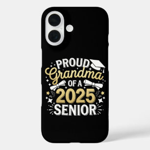 Stolze Oma eines 2025er Absolventen Abschluss Gold iPhone 16 Hülle
