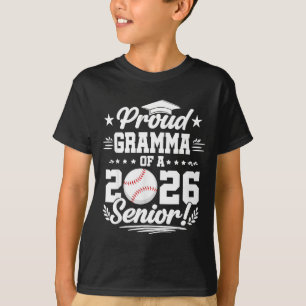 Stolze Oma eines 2026er Baseball-Absolventen der O T-Shirt